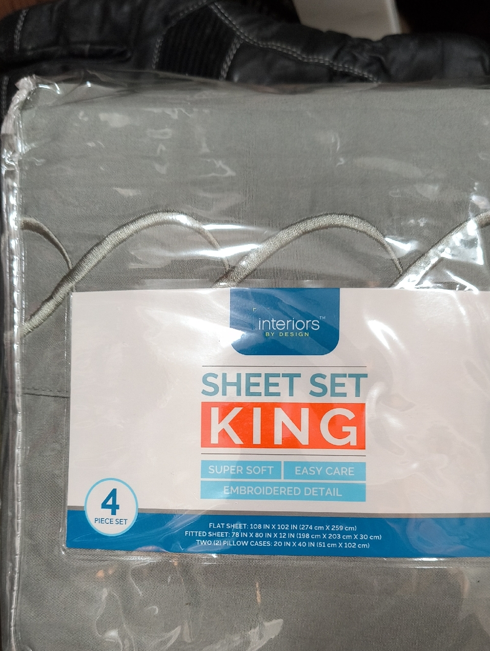 King Sheet Set - Light Gray